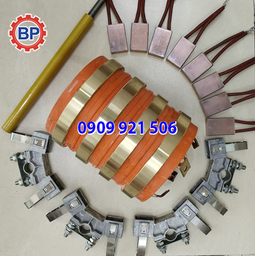 Cổ góp điện 4 pha trục115x200mm Cổ góp điện 4 pha trục115x200mm