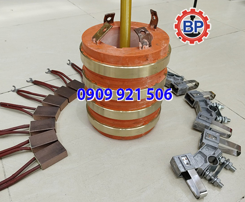 Cổ góp điện 4 pha trục115x200mm Cổ góp điện 4 pha trục115x200mm