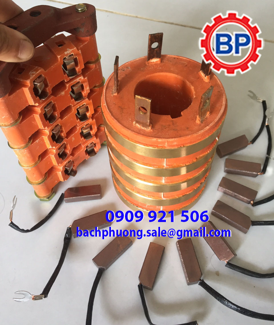 Cổ góp điện chổi than Cổ góp điện chổi than