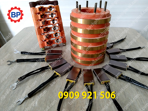 cổ góp điện chổi than 6 pha cổ góp điện chổi than 6 pha