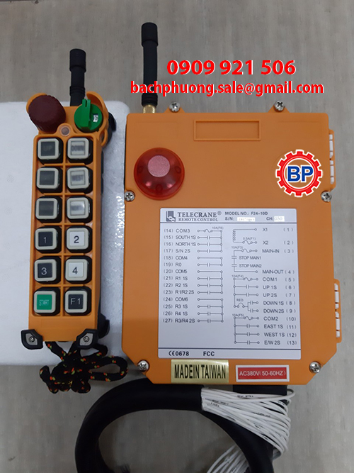Điều khiển từ xa Telecrane F24-10D Điều khiển từ xa Telecrane F24-10D