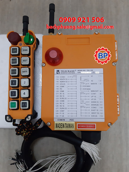 Điều khiển từ xa Telecrane F24-12D Điều khiển từ xa Telecrane F24-12D