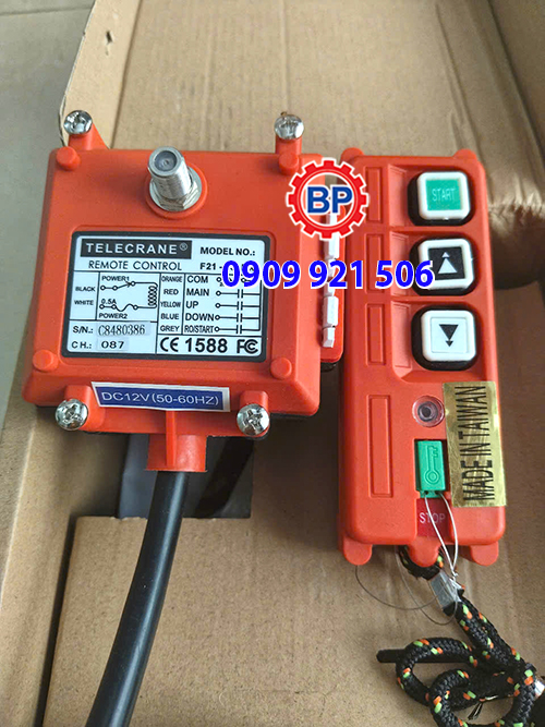 Điều khiển từ xa Telecrane F21-2S(12V) Điều khiển từ xa Telecrane F21-2S(12V)