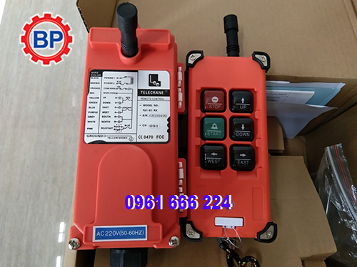 Điều khiển từ xa cầu trục 4 nút Điều khiển từ xa cầu trục 4 nút