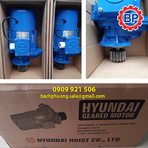 Moto giảm tốc dầm biên Hyungdai Moto giảm tốc dầm biên Hyungdai