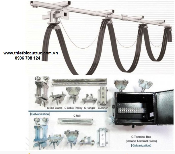 Dây cáp dẹt cầu trục Dây cáp dẹt cầu trục