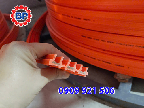Ray điện an toàn cầu trục 4P100A Ray điện an toàn cầu trục 4P100A