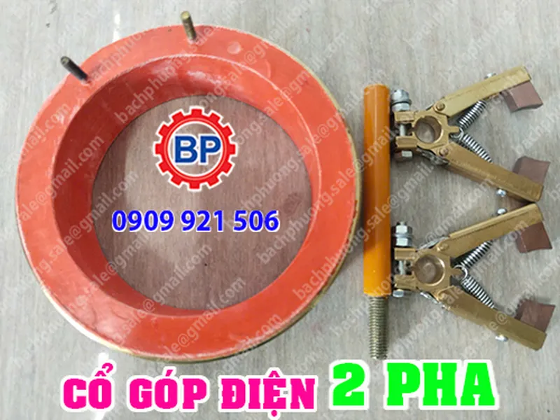 Cổ góp điện an toàn 2 pha 100x135x40mm