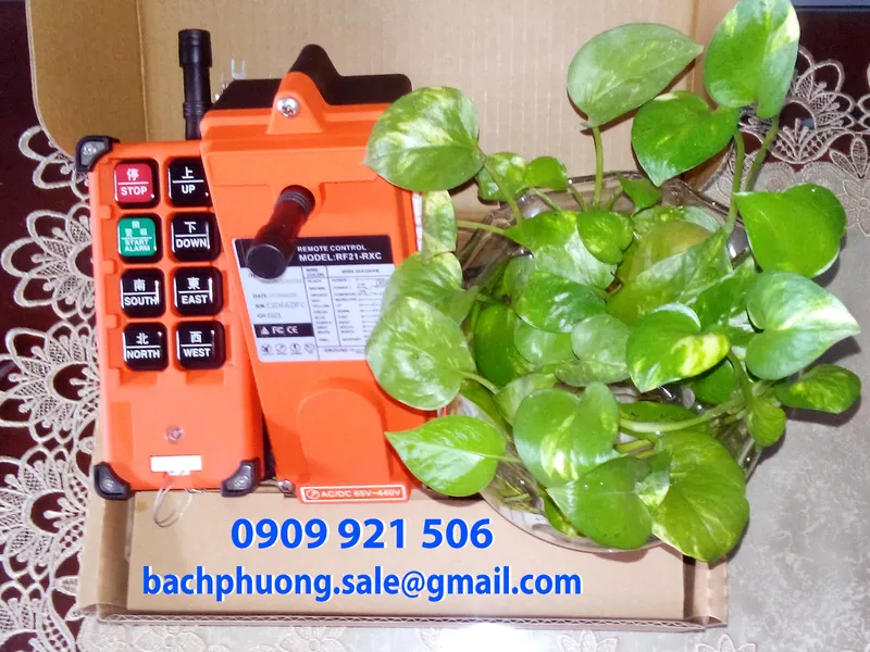 Bộ điều khiển từ xa cầu trục 6 nút bấm