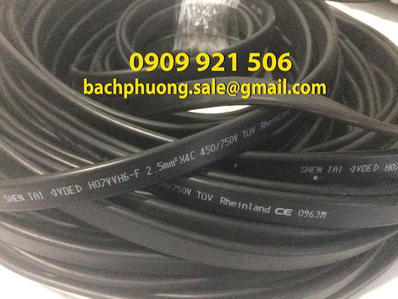 Cáp dẹt cấp điện cho cầu trục 8Cx1.5mm