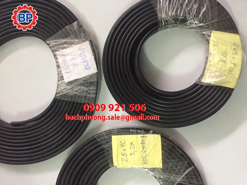 Cáp dẹt cầu trục 4C x 2.5 mm
