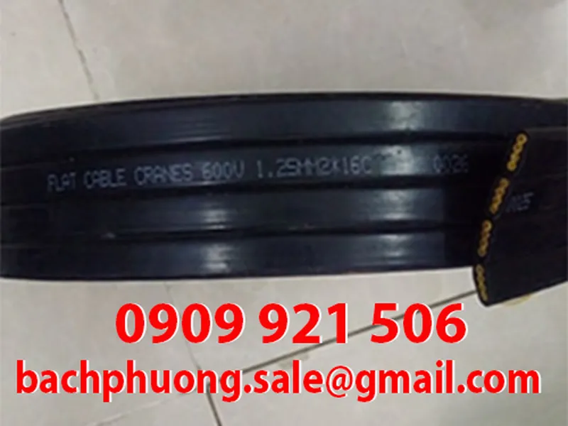 Cáp dẹt điều khiển cầu trục