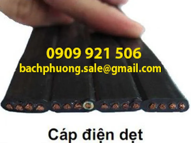 Cáp dẹt ray C cầu trục 4C x 14mm