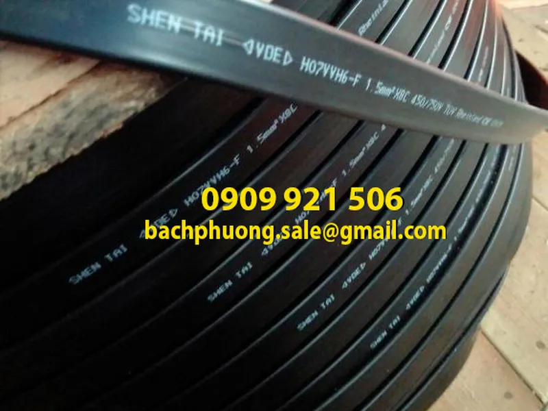 Cáp dẹt ray C cầu trục 4C x 6.0mm