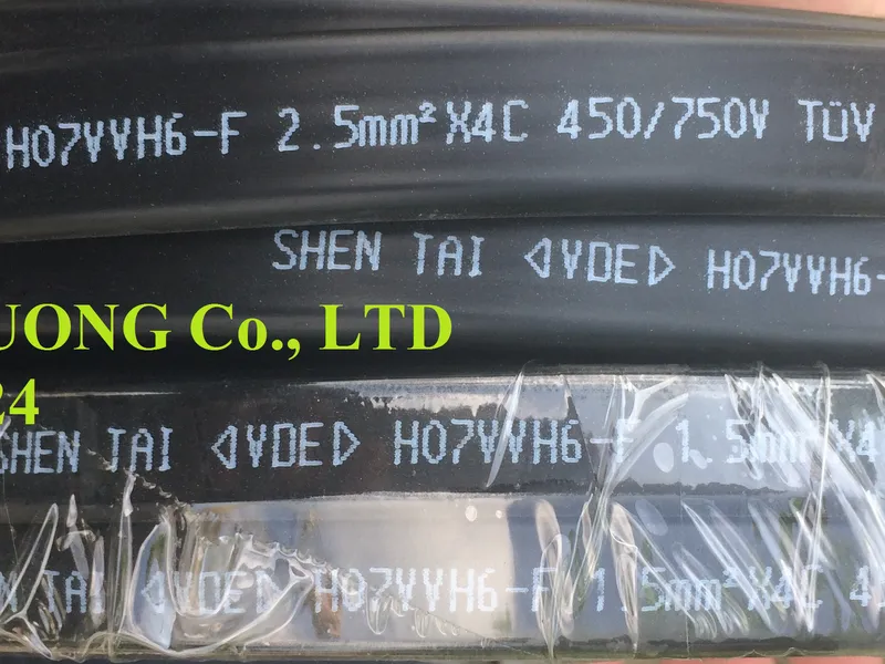Cáp điện dẹt 4C x 1.5 mm, 4C x 2.5 mm