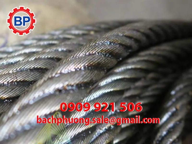 Cáp thép chống xoắn cho Palang cầu trục.
