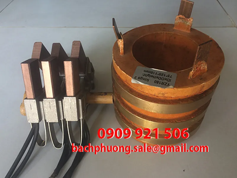 Cổ góp điện chổi than 6 vành