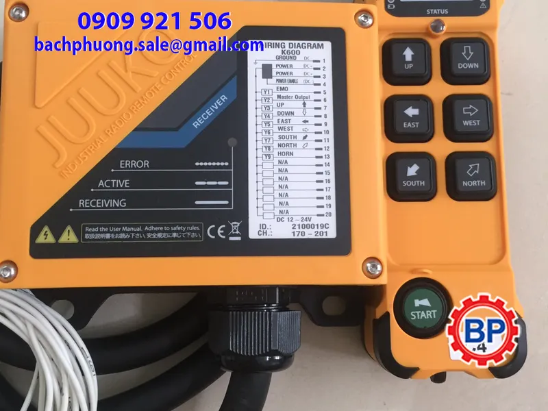 Điều khiển từ xa cầu trục điện 12V