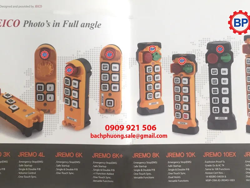 Remote điều khiển từ xa Jeico -6KA, 6KB, 6KC