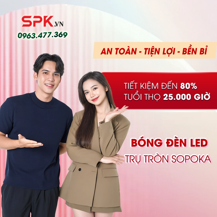 Bóng đèn LED trụ tròn SOPOKA - SPK.VN