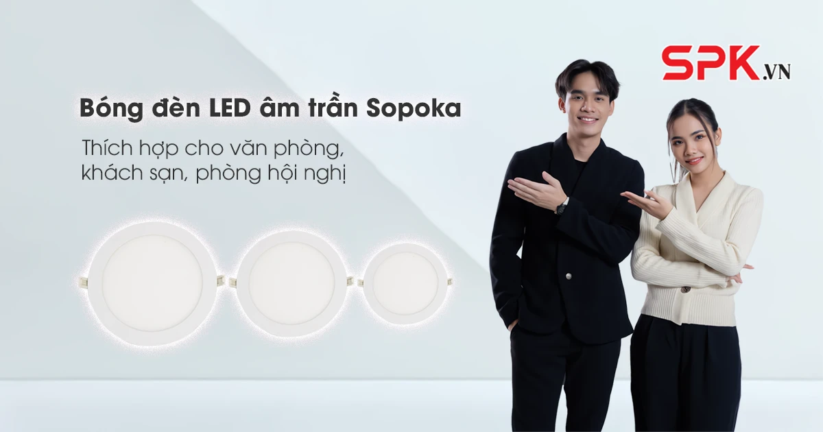Hình ảnh Bóng đèn LED âm trần Sopoka - SPK.VN