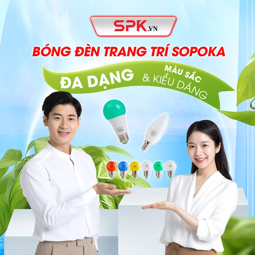 Bóng Đèn Led Nến Trang Trí Sáng Vàng Kích Cỡ Đui E14 SOPOKA - 5W