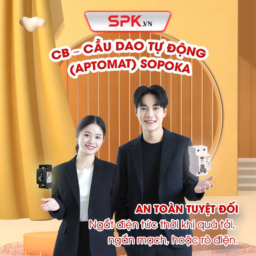 CB (cầu dao tự động – Aptomat) SOPOKA - SPK.VN