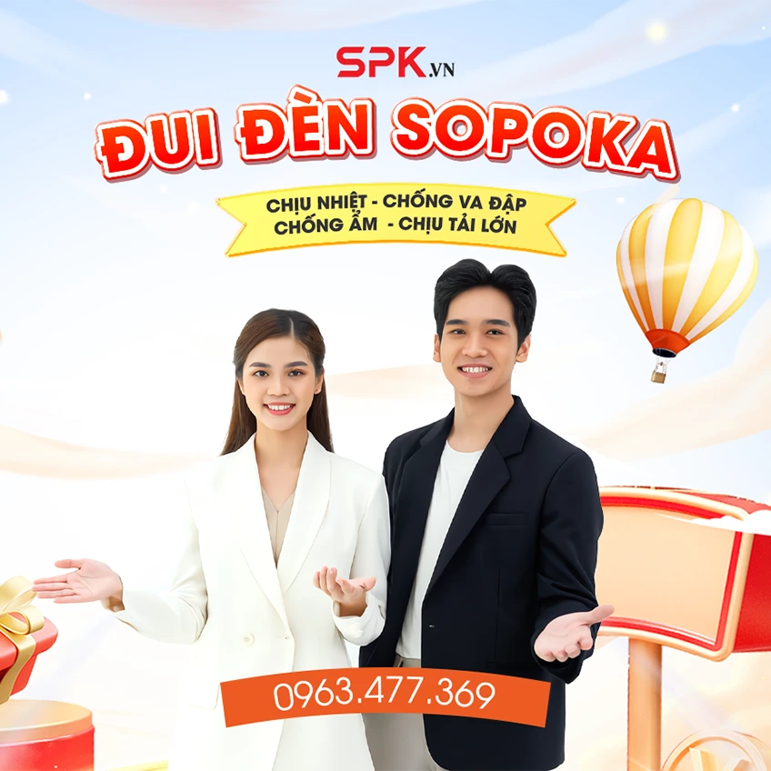 Đui đèn chính hãng SOPOKA - SPK.VN