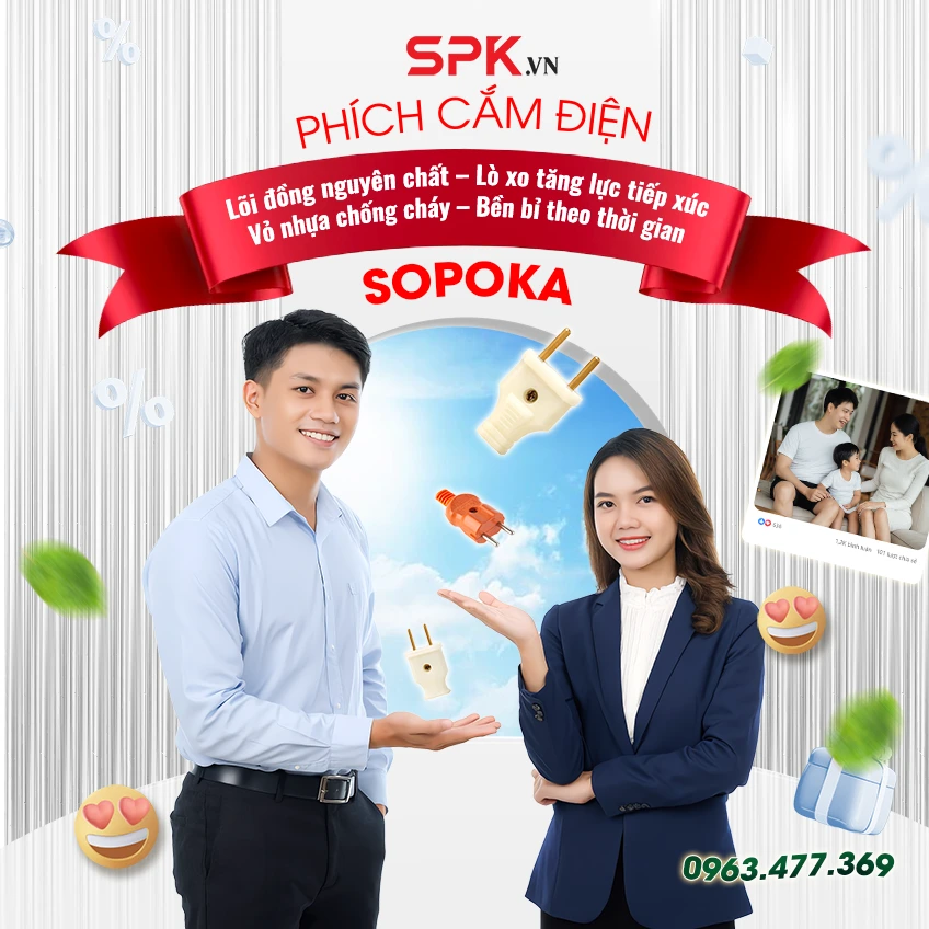 Phích Cắm Điện SOPOKA - SPK.VN