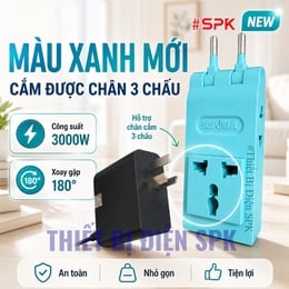 Ổ Chia Điện 4 Lỗ Dẹp Cổ Xoay 3000W 13A R4X-3000W SOPOKA