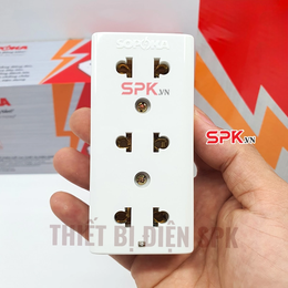 Ổ Cắm Điện 3 Lỗ Gắn Táp Lô E14 SOPOKA Chịu Nhiệt, Tiếp Xúc Chắc