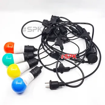 Dây Đui Bóng Đèn Trang Trí 5m 7.5m 10m Loại Thả Màu Đen SOPOKA