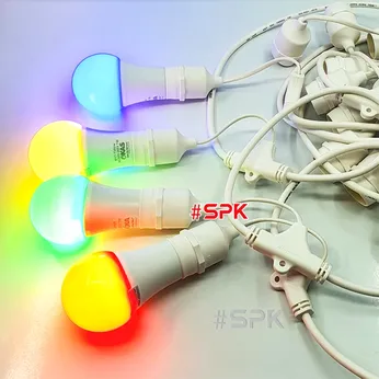 Dây Đui Bóng Đèn Trang Trí 5m – 7,5m – 10m Loại Thả Màu Trắng SOPOKA