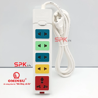 Ổ Dây 5 Cửa Dòng S 2500W 11.4A 5ST-3/5ST-5/5ST-10 OMINSU