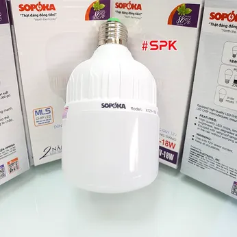 Bóng Đèn Led Dùng Bình 12V 18W Đui Ren Vặn Xoáy E27 SOPOKA