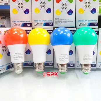 Bóng Đèn Màu Trang Trí Tròn BV7 SOPOKA