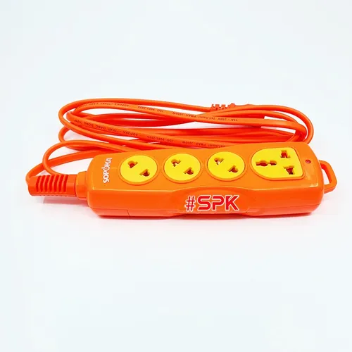 Ổ Cắm Điện 4 Lỗ Chéo SOPOKA 4C-3000W Vỏ Nhựa Chống Nhiệt Và Va Đập