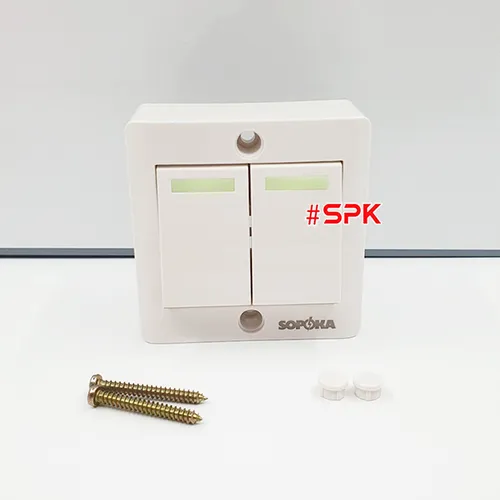 Công Tắc Điện Cao Cấp Dòng E SOPOKA - Công Tắc Đôi E2S