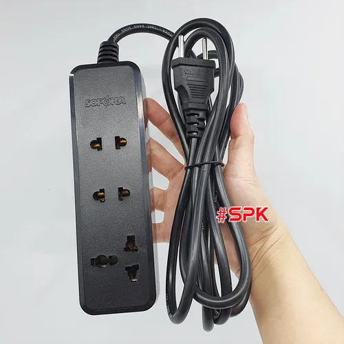 SOPOKA Ổ Cắm Điện 3 Lỗ 2200W Lõi Sứ Chịu Nhiệt Chống Va Đập 3K3 & 3K5