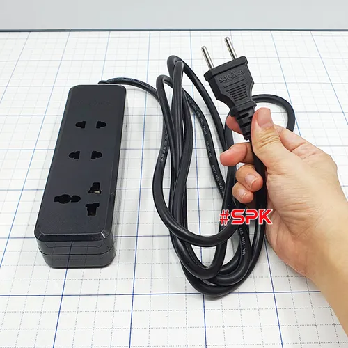 SOPOKA Ổ Cắm Điện 3 Lỗ 2200W Lõi Sứ Chịu Nhiệt Chống Va Đập 3K3 & 3K5