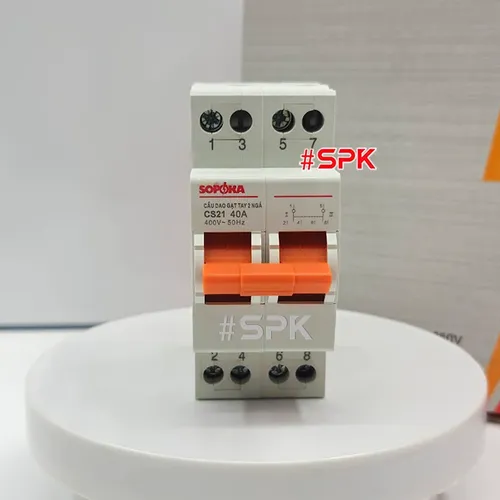 Cầu Dao Gạt Tay 2 Ngã 2P CS2P40A SOPOKA
