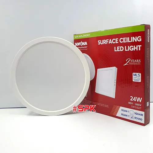SOPOKA Bóng Đèn LED Ốp Trần RS24W-T Chiếu Sáng 25000 Giờ Tiết Kiệm Điện 80%