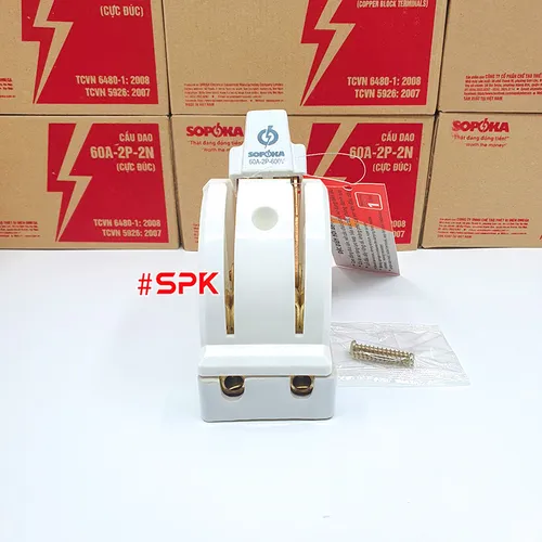 Cầu Dao Đảo Đế Sứ 1 Pha 60A 2P 600V 2N D22 SOPOKA