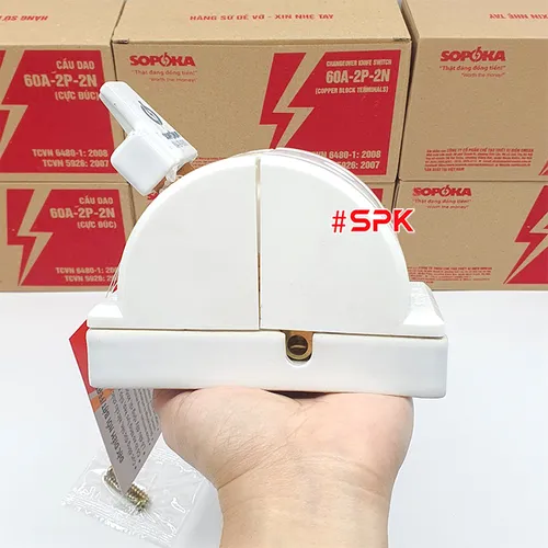 Cầu Dao Đảo Đế Sứ 1 Pha 60A 2P 600V 2N D22 SOPOKA