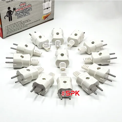 Phích Cắm Siêu Chịu Tải P3004 SOPOKA Công Suất Đến 3000W Ø4 – 15A 250V