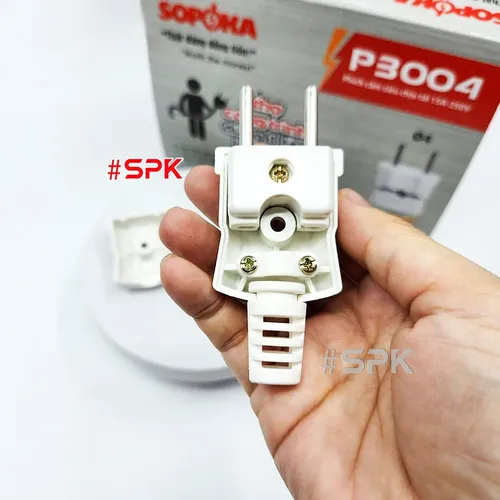Phích Cắm Siêu Chịu Tải P3004 SOPOKA Công Suất Đến 3000W Ø4 – 15A 250V