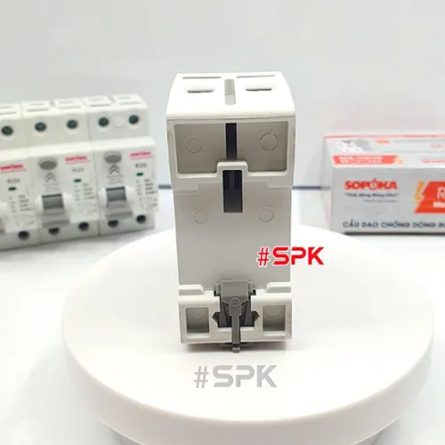Aptomat Chống Giật RCCB 32A - 40A - 50A - 63A 1 Pha 2P 30mA Cấu Dao Chống Rò 2 Cực SOPOKA 
