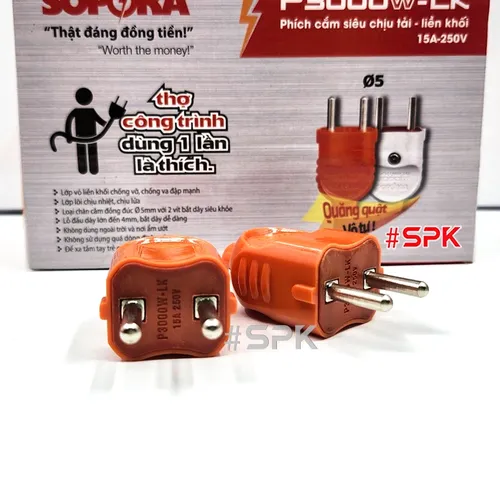 Phích Cắm Điện Dương Chịu Tải 3000W P3000WLK SOPOKA