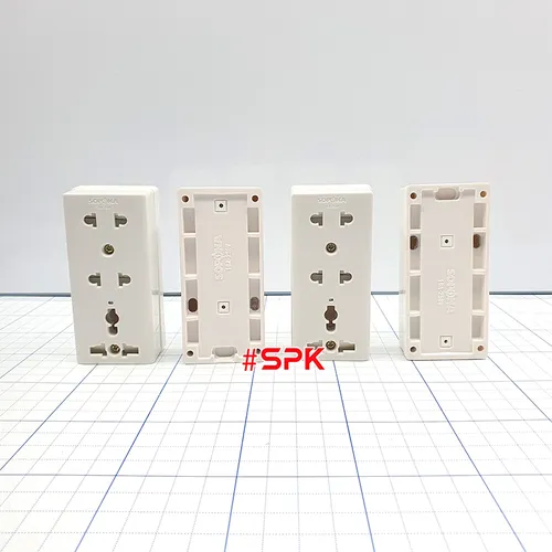 Ổ Cắm Điện Táp Lô 3 Lỗ 2200W Có Nắm Che An Toàn E15N SOPOKA