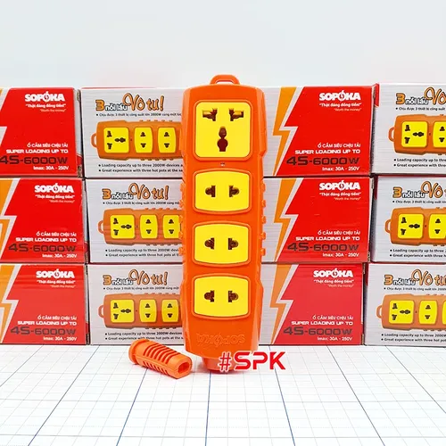 Ổ Cắm Điện 4 Lỗ Không Dây 6000W 4S-6000W SOPOKA